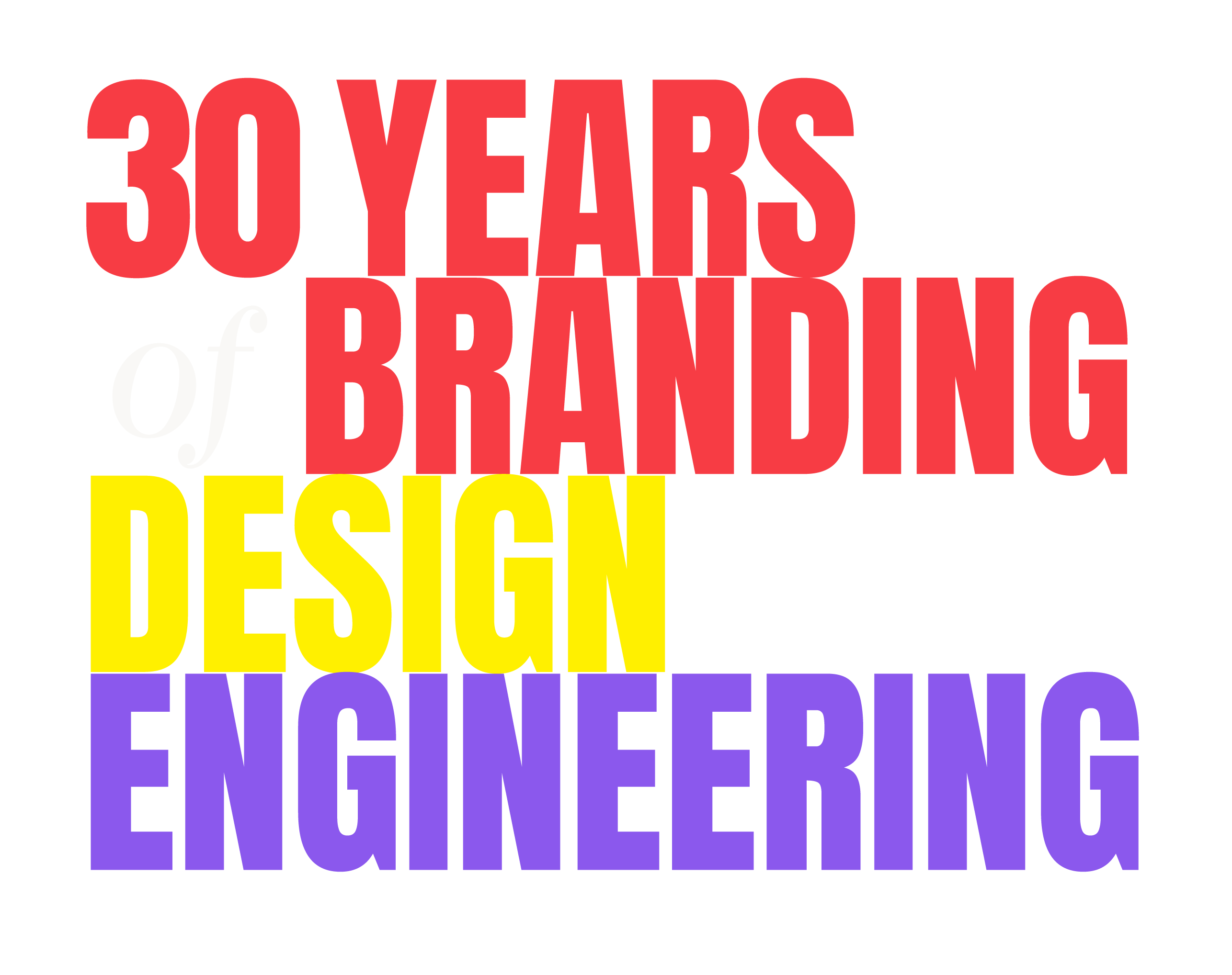 30 Years of Branding Design and Engineering